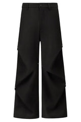 Wrinkled Loose Dress Pants