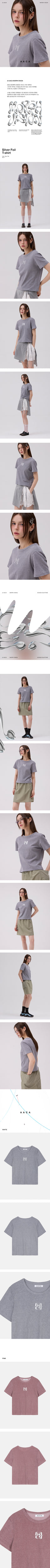 Silver Foil Tshirt Gray & Pink