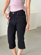 Mood slim denim capri pants(2color)