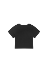 G.E CLUB クロップドTシャツ [ブラック / ホワイト]