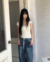 ピレンレーススリーブレスブラウス