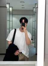 Weini Soft Basic U-Neck Overfit Short Sleeve