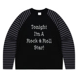 ロックスターラグランストライプ長袖T