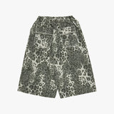 leopard grunge capri shorts_grey