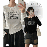 Rookie Diagonal Slice Ribbed Long Sleeve Tee