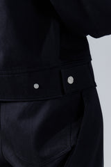 shoulder two tuck jacket_black