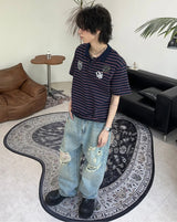 Tony Wappen Stripe Collar Tee