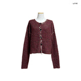 (3color) Mongle Stitch Hairy Loose Cardigan