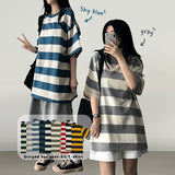 Dez Boxy Fit Stripe Dangara Short Sleeve T-shirt
