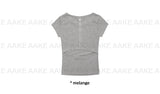 BACK BUTTON SLIT TEE