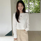 ステッチラインクロップTシャツ
