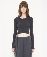CUT OUT LONG SLEEVE TOP