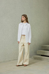 NOAH WIDE PANTS / BEIGE