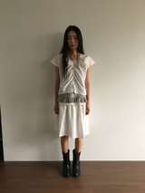 ウィング ドット シャーリング ブラウス (2color)