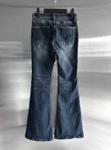 Lume Deep Blue Washed Low Bootcut Denim