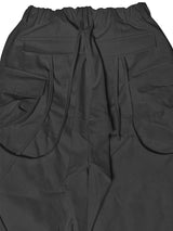  CUT OUT STRING CAGO PANTS . BLACK