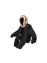 RELABEL Spatial Relations (Fallen Blossoms) Water-washed, colour-faded wool beanie Detachable zip-up cardigan Oversized silhouette heavyweight sweatshirt