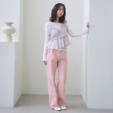 STANDARD COTTON PANTS-BLACK