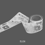 Shooting Star PET Kiss Cut Tape (Silver Foil)