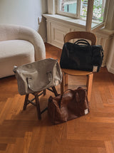Boarding Leather Boston Bag