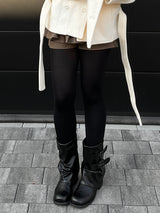 [안감누빔] Caramel double short coat