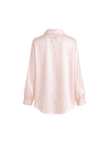 [PRE-FALL] Lovie Sheer Satin Ribbon Standard Shirt Blush Pink