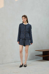 COMELY TWEED JACKET / BLACK