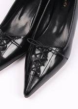 LACE-UP KITTEN HEELS