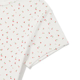 KIRSH PLAIN CHERRY SEMI CROP T-SHIRT - WHITE