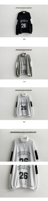 26 Coloring Half Zip-Up Sweatshirt