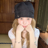 summer lace beanie black