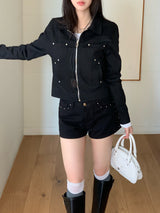 Haze Metal Stud Cotton Jacket