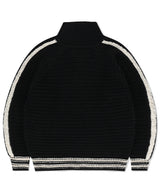 TRACK KNIT ZIP-UP