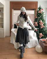 Double Buckle Fur Fold Sheepskin Boots