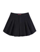 Lua Balloon Fit Pintuck Short Pants Navy