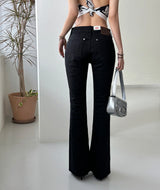 Basic Low-Rise Bootcut Pants