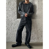 [UNISEX] グランジダイイングスナップスリーブ (2color)