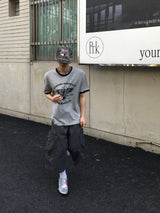 ラペルウエスタンリンガー半袖Tシャツ 3C