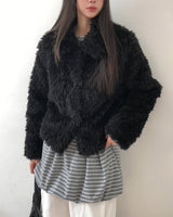 ティティ シアリング クロップ ファー ジャケット