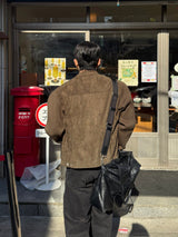 Owen knitwear suede jacket