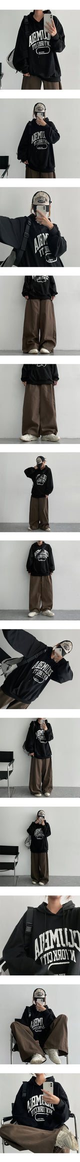 [3 Tier Length] [S-3XL] Wendside Slit Banded Wide Pants (4 colors) Hem String!