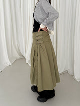 fancy buckle wrap skirt 