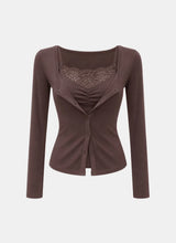 Chloe Lace Layered Cardigan