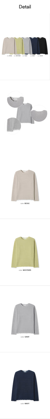 [F/W] ウォッシングニットロングスリーブ(5color)