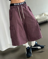 Reels Back Curve Pigment Balloon Bermuda Shorts 3color
