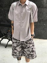 CITY LOOSE-FIT HALF SHIRT (2color) 