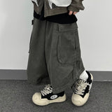 strap cargo bermuda pants