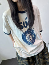 Sungre Raglan Contrast Oversized Tee 3color