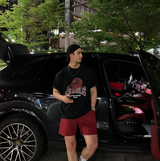Liu Washing Cotton Banding Shorts