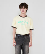 genova リンガーTシャツ イエロー